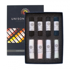Unison Colour contrast zestaw suchych pasteli w sztyfcie 8szt