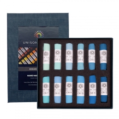 Unison Colour ocean blue zestaw suchych pasteli w sztyfcie 12szt 750007