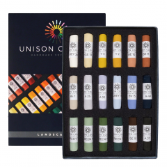 Unison Colour landscape zestaw 18 suchych pasteli w sztyfcie 740287