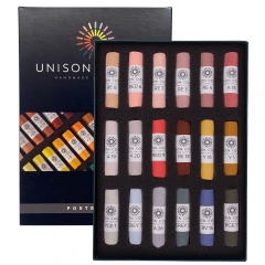 Unison Colour portrait zestaw suchych pasteli w sztyfcie 18szt 740285
