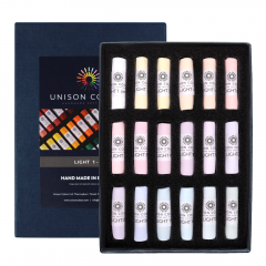 Unison Colour light 1-18 zestaw 18 suchych pasteli w sztyfcie 740342
