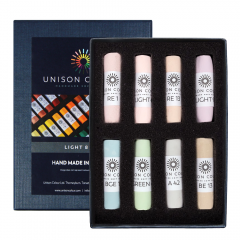 Unison Colour light zestaw 8 suchych pasteli w sztyfcie 740842