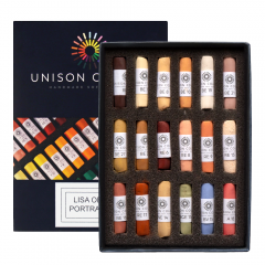 Unison Colour Lisa Ober zestaw 18 suchych pasteli w sztyfcie 760100