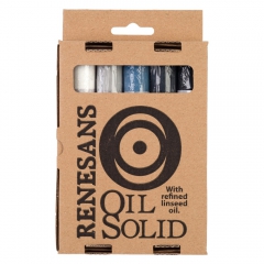 Renesans oil solid zestaw szarych kolorów 5szt