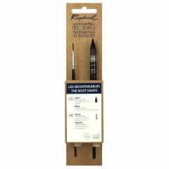 Raphael the must haves set of 2 synthetic round brushes