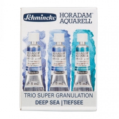 Schmincke horadam aquarell trio deep sea set of watercolors in a tube 3x5ml