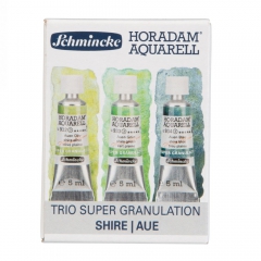 Schmincke horadam aquarell trio shire set of watercolors in a tube 3x5ml