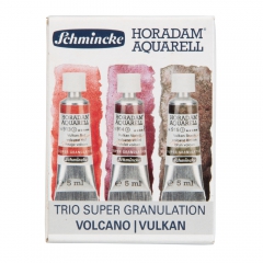 Schmincke horadam aquarell trio vulcano set of watercolors in a tube 3x5ml