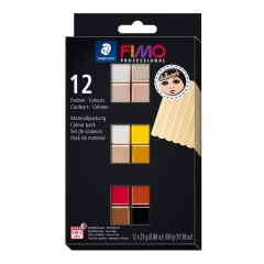 Fimo professional doll art set of modeling clay 12x25g