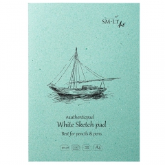 SM-LT authentic white sketchbook A4 90 g 120 arcs