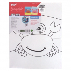 MP canvas with print for coloring 20x25cm crab