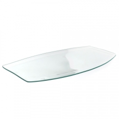Szklany talerz prostokątny 40 x 20 cm