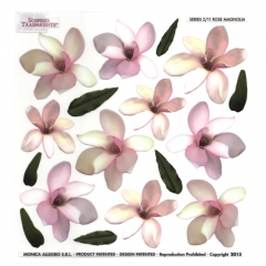 Sospeso Trasparente folia z nadrukiem kwiaty magnolii