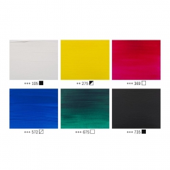Talens amsterdam zestaw 6 farb akrylowych 120ml