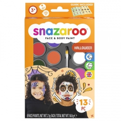 Snazaroo halloween zestaw 8 farb do malowania twarzy