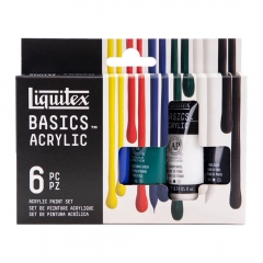 Liquitex basics basic set of acrylic paints 6x22ml
