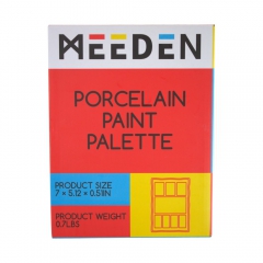 Meeden paleta porcelanowa 8 komorowa 18x13cm