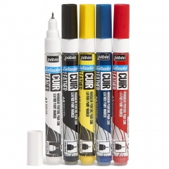 Pebeo setacolor cuir leather set of 5 leather markers