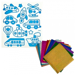Dp Craft foam diy stickers in vehicles with foil 10 pcs