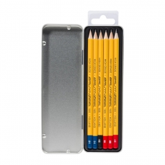 Bruynzeel zestaw ołówków 6sztuk metalowe etui