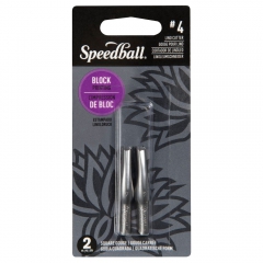 Speedball 2 blades for linocut chisels #4 square