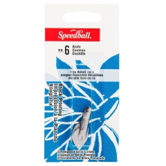 Speedball 2 blades for linocut chisels No. 6 knife