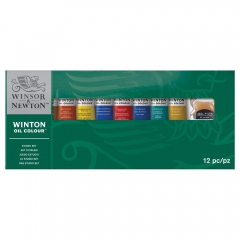 Winsor&Newton winton set of 8 oil paints 21 ml with accessories