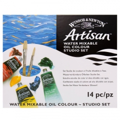 Winsor&Newton artisan set of 10 oil paints 37 ml with accessories