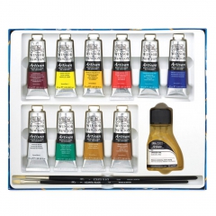 Winsor&Newton Artisan Set mit 10 Ölfarben 37ml und Zubehör