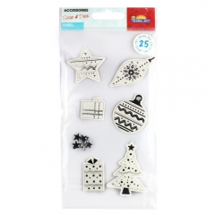 Global Gift scrap & deco embel Christmas stickers