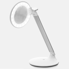 Daylight halo go wireless table lamp with magnifying glass