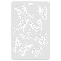 Koh-i-noor stencil butterflies 08 17.5 x 26 cm
