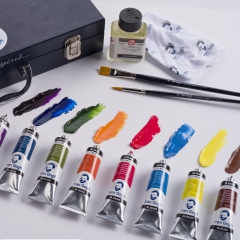 Talens van gogh box xl set of 12 oil paints 40ml with accessories