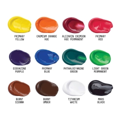 Liquitex basics zestaw 12 farb akrylowych 118ml