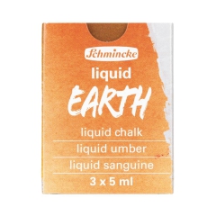 Schmincke liquid earth zestaw 3 farb wodnych 5 ml