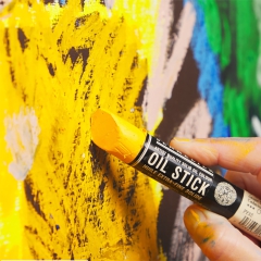 Sennelier oil stick stylized landscape zestaw 6 farb olejnych w sztyfcie