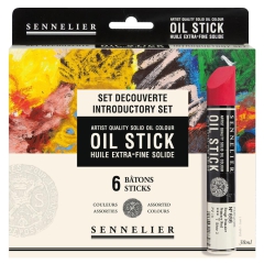 Sennelier oil stick introductory set of 6x38ml