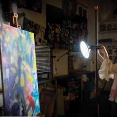Daylight artist studio lamp 2 mit Gestell
