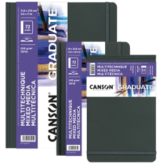 Canson graduate mixed media white sketchbook 200g 36ark