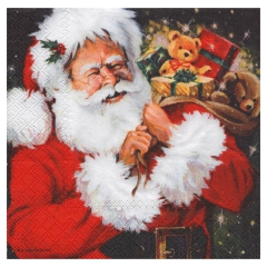 Decoupage napkin ambiente 11-33303760 santa with gifts