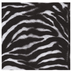 Decoupage napkin ambiente 7-13307800 zebra black