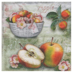 Decoupage napkin ambiente 13-13311055 apple basket