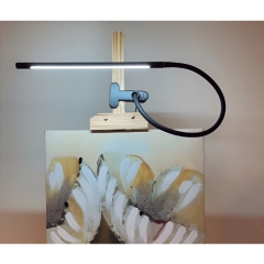Light&Vision xl slim flex white clip-on table lamp