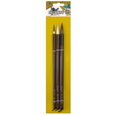 Maries set of 3 different calligraphy brushes