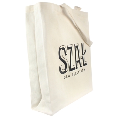 Szał wide printed cotton bag 38x42x10 cm