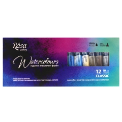 Rosa Gallery classic set of 12 watercolors in 10 ml tubes