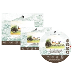 Magnani 1404 toscana watercolor block 20 sheets rough