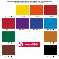Talens artcreation zestaw farb akrylowych 12x75ml
