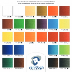 Talens van gogh expert zestaw farb olejnych drewniana kaseta