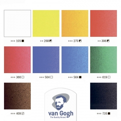 Talens van gogh basic zestaw farb akrylowych drewniana kaseta